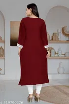 Georgette Embroidered Kurti for Women 