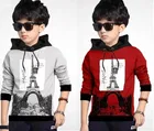 Cotton Blend Hooded Sweatshirts for Boys 