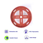 Plastic 360° Rotating Gas Trolly, Red