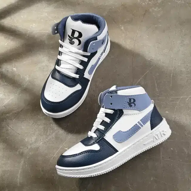 Casual Shoes for Boys (White & Black, 5)