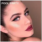 Combo of Eye Shadow, Charcoal Eyeliner & Brush for Women 