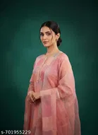 Bandhani Printed Jaipuri Designs Embroidered Top Bottom Duppata for Women 