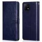 Vivo V2054A /V2060 / Y72 / Y31s 5G Artificial Leather Mobile Flip Cover 