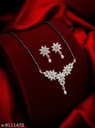 Alloy Mangalsutra with Earrings for Women 