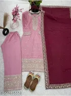 Art Silk Kurti With Bottomwear for Women 