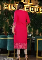 Rayon Solid Kurti for Women 