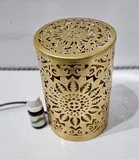 Metal Decorative Electric Moroccan-Style Oil Burner with Oil 