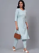 Rayon Printed Women's Kurta with Pant Set 
