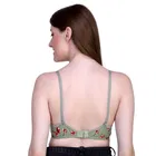 Cotton Blend Printed Padded Bra for Women 