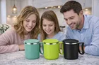 Stainless Steel Coffe Mug, Multicolour, Pack of 3 