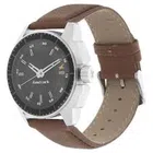 Fastrack 3089 SL05 Analog Watch for Men (Silver & Brown)