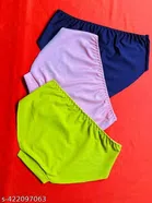 Cotton Blend Briefs for Women (Multicolor, S) (Pack of 3)