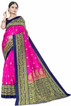 कानूड़ा प्रिंट्स फैंसी विमेंस मैसूर आर्ट सिल्क प्रिंटेड साड़ी 