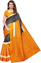 Yashika Designer Women's Saree Art Silk With Unstitched Blouse Piece 