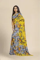 Georgette Printed Saree for Women 