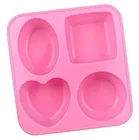 Silicone Chocolate Moulds,Pink , Pack Of 1