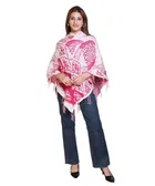 Woolen Self-Design Ponchos for Women 