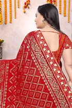 Georgette Printed Saree for Women 