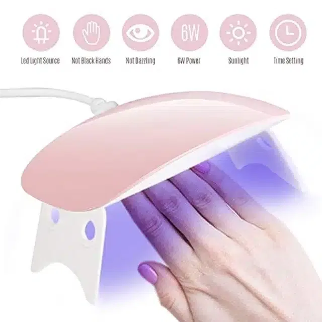 Mini UV LED Pocket Size Nail Dryer, Multicolor