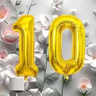 Foil Balloon for Birthday Celebration, No. 10 