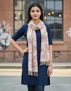 Women Poly cotton Printed Scarf 