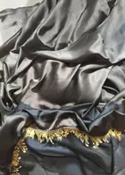 Satin Solid Saree for Women 