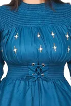 Cotton Solid Dress for Women 