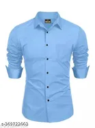 Solid Cotton Shirt Fabric for Men 