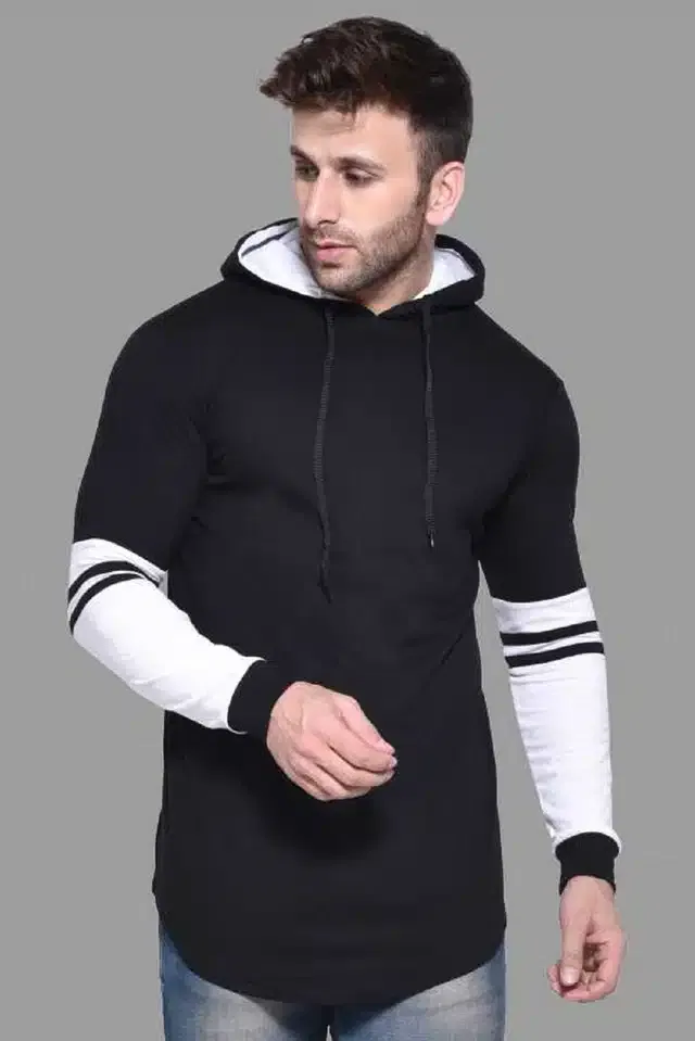 Full Sleeve Hooded T-Shirt for Men (Multicolor, XXL)