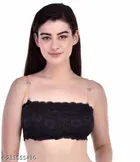 Net Solid Bras for Women, Assorted, Pack of 3 