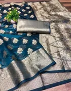 Organza Zari Woven Saree for Women 