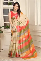 Cotton Blend Saree for Women 