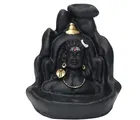 Handcrafted Adiyogi Mahadev Backflow Incense Cone Holder with Free 201 Pcs Cones 