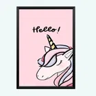 Polyester Unicorn Wall Photo Frame 