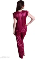 Satin Nightsuit Set for Women 