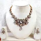 Alloy Necklace with Earrings for Women 