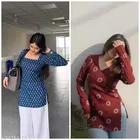 Cotton Blend Kurti for Women, Pack of 2 