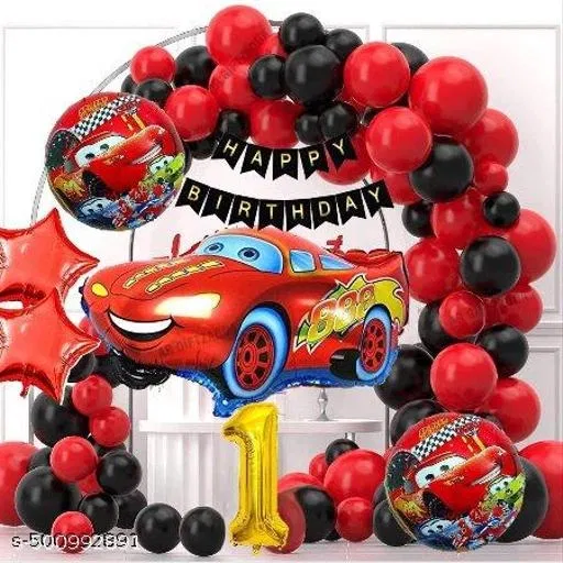 73 Pcs 1st Birthday Decoration kit, Multicolour, Set of 1