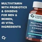 CARBAMIDE FORTE Multivitamin for Men & Women with Probiotics Supplement | Multivitamin Tablets 