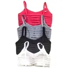 Cotton Solid Padded Bras for Women, Pack of 4 