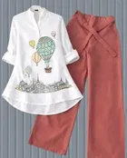 Stylish Printed Kurta Palazzo Set for Women 