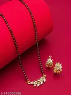 Alloy Mangalsutra with Earrings for Women 
