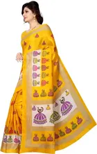 Mysore Silk Printed Saree for Women 