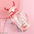 Plastic Sipper Water Bottle for Kids, Multicolor, 600 ml