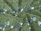 Arch Fab Floral Single Bedsheet 60x90inch Printed Green
