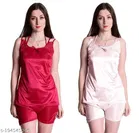 Satin Nightdress Set for Women 