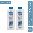 Coronation Herbal Ice Cool Talc Powder for Men & Women (Pack of 2, 300 g)