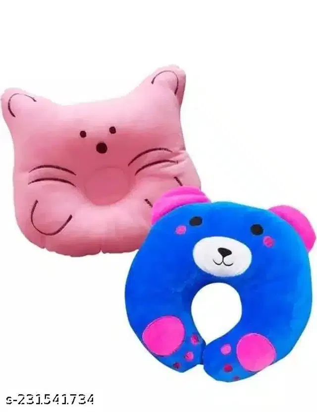 Pillow for Baby (Blue & Pink, Pack of 2)