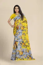 Georgette Printed Saree for Women 