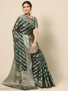 Organza Zari Woven Saree for Women 